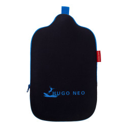 Hugo Frosch Eco Hot Water Bottle With Neoprene Cover, Black