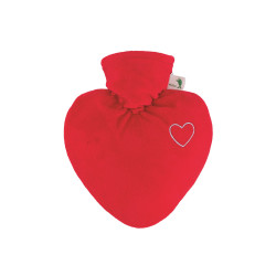 Hugo Frosch Hot Water Bottle - Red Heart