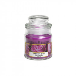 Price's Medium Scented Candle Jar With Lid, Damson Rose