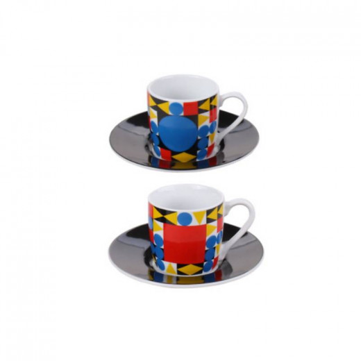 Konitz Espresso Cups, Multicolor 4 Pieces