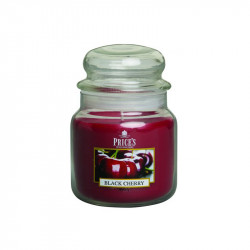 Price's Medium Scented Candle Jar With Lid, Black Cherry