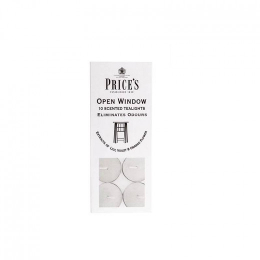 Price's Open Window Scented Tealight Set, 10-Piece