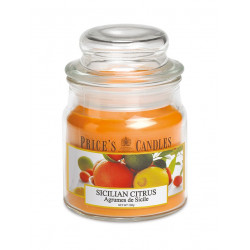 Price's Medium Scented Candle Jar with Lid, Sicilian Citrus