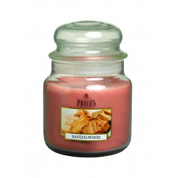 Price's Medium Scented Candle Jar with Lid, Sandalwood