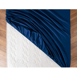 Madame Coco Ciel Double Satin Bed Sheet