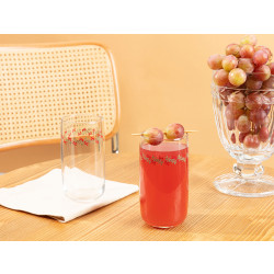 Madame Coco Usette-Cherry Bloom 4 Pieces Drinking Glasses Set - 365 ml