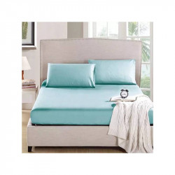 Nova Home MicroBasic Fitted Sheet Set, Green Color, 2 Pieces