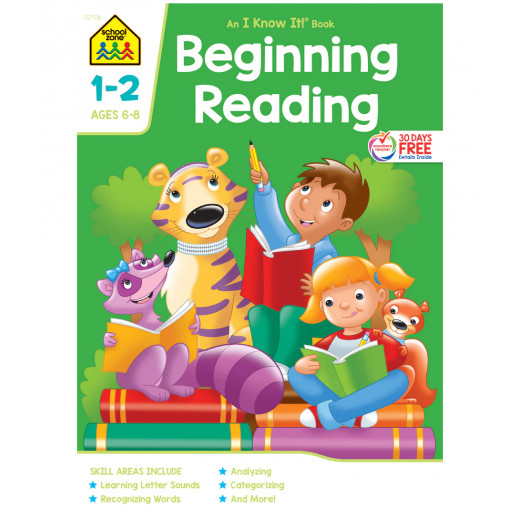 School Zone Beginning Reading Workbook Grades 1-2