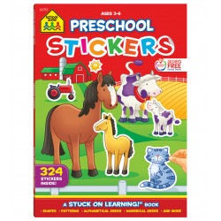 School Zone Preschool Stickers Workbook