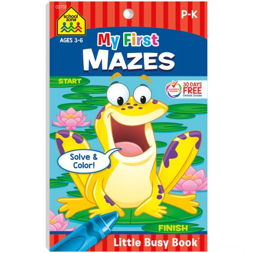 School Zone My First Mazes Little Busy Book