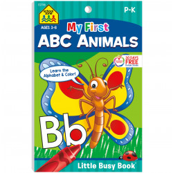 School Zone My First ABC Animals Grades P- K Workbook