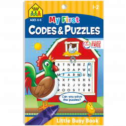 School Zone My First Codes & Puzzles Grades 1-2 Workbook