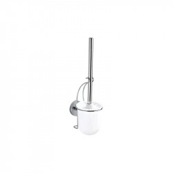 Wenko Toilet Brush Vacuum-loc, Stainless Steel - White