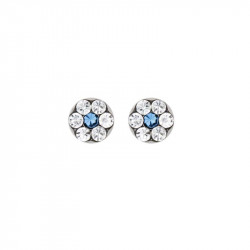 Studex Large Daisy Apr Crystal Sept Sapphire Sterilized Ear Studs