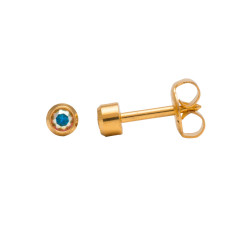 Studex Gold Plated Regular Ab Crystal Sterilized Ear Studs