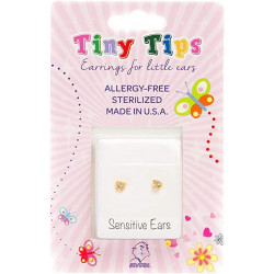 Studex Tiny Tips Crystal Starlite Childrens Allergy Free Sterilized, 4 Mm