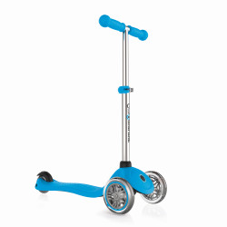 Globber Primo 3-Wheel Kids Kick Scooter, Adjustable Height, Blue Color