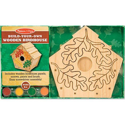 Melissa & Doug Build-Your-Own Birdhouse, Wooden Arts