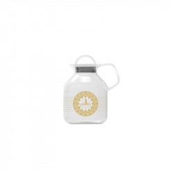 Al-Hoora Ramadan Pitcher with Lid, Gold & Clear, 1.8L