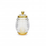 Al Hoora Acrylic Honey Jar, Gold & Transparent