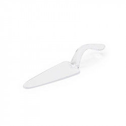 Al Hoora Cake Knife Server, Clear, 29cm