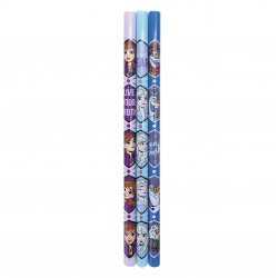 Zak Designs Kids Frozen II 3 Pack Reusable Plastic Straws in Resealable Pouch