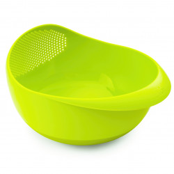 Joseph Joseph Prep & Serve Bowl with Integrated Colander, Large, Green