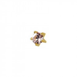 Studex Gold Plated Heartlite Alexandrite, 3 Mm For Kids