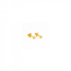 Studex Gold Plated Heartlite Crystal, 3 Mm For Kids