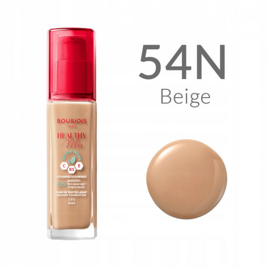 Bourjois New Healthy Mix Clean Foundation, Shade 54