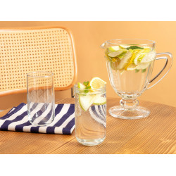 Madame Coco Musette White Rugs Beverage Glass Set