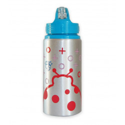 Oops Aluminum Water Bottle, Ladybug Design, 500ml