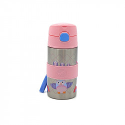 Oops  Aluminum Water Bottle, Pink Color, 400ml