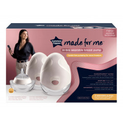 Tommee Tippee In-Bra Wearable Breast Pump, Double