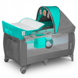 Lionelo Sven Plus Turquoise/Grey – cot 2 in 1