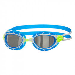 Zoggs Swimming Goggles - Predator Titanium L/XL - Silver/Titanium Blue/Lime