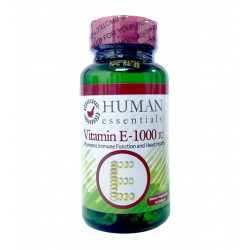 Human Essentials Vitamin E 1000, 30 Capsules