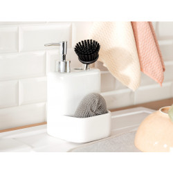 Madame Coco Andre Lotion Dispenser With Brush, White Color