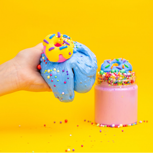 MamaSima Blue Tasty Doughnut Themed Slime