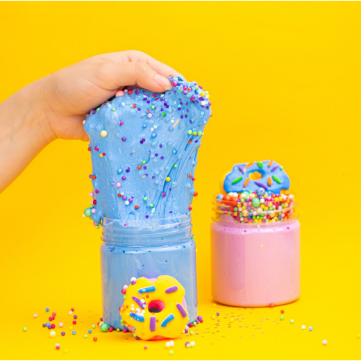 MamaSima Blue Tasty Doughnut Themed Slime