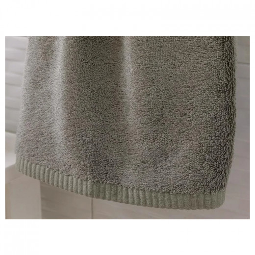 English Home Leafy Bamboo Face Towel, Grey Color, 50*90 Cm