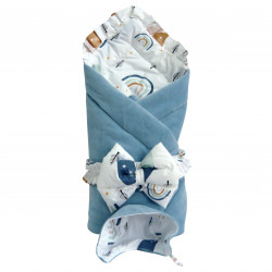 Elmalella Ola Newborn Cocoon, Blue Color