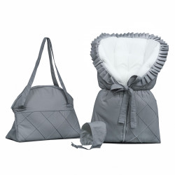 Elmalella Elegance Newborn Cocoon, Grey Color