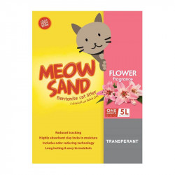 Meow Sand Bentonite Cat Litter  Flower, 5L