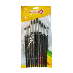 Amigo Artist Brushes, Brown Color