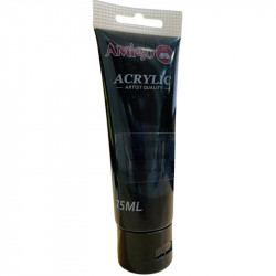 Amigo Acrylic Artist Color, 75 ml, Black