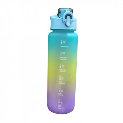 Water Bottle, Purple & Green 1000 Ml