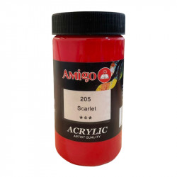 Amigo Acrylic Color, 205 Red, 300 Ml