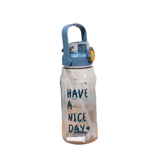 Water Bottle Transparent Blue, 1500 Ml