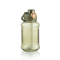 Water Bottle Transparent Green, 850 Ml